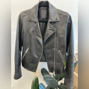 All Saints Dalby Leather Jacket